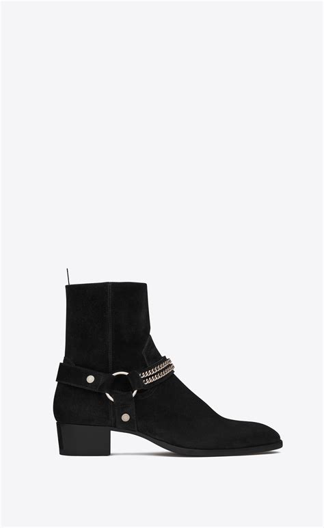 ysl booties leather|YSL boots for men.